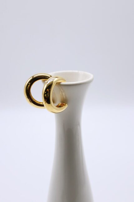 Golden Half Hoop Earrings